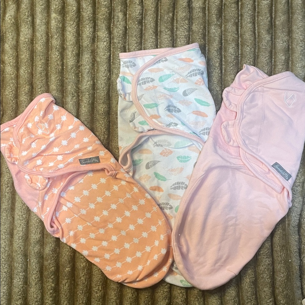 SwaddleMe Peach and Pink Baby Bottoms